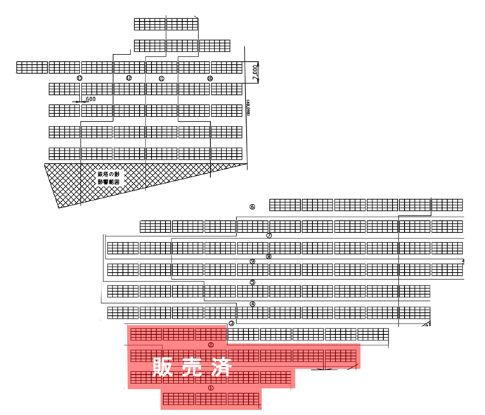 11区画一括 ローン取扱い可能物件 設置図