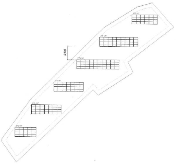 【21円】低圧48.4kW ローン可能 限定一区画 岩手県花巻市東和町C パネル設置図