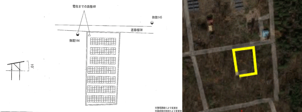 【21円】過積載97.1kW ローン可能 出力抑制なし 群馬県桐生市4 パネル設置図