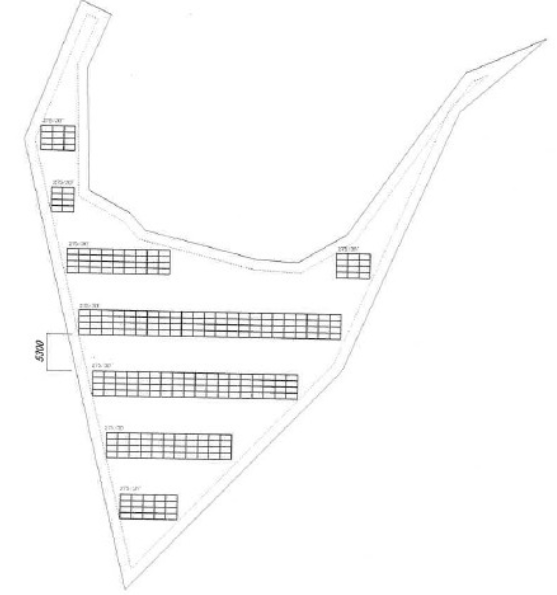 【21円】過積載87.175kW ローン可能 年収入約221万円 岩手県花巻市東和町A パネル設置図
