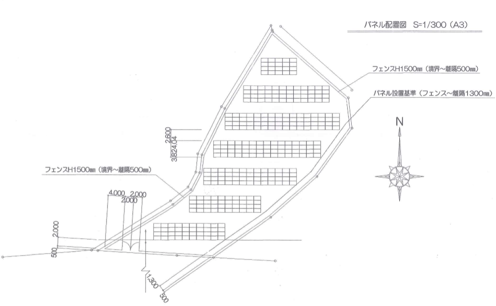 【21円】過積載98.82kW ローン可能 年収入約273万円 茨城県久慈郡38 パネル設置図
