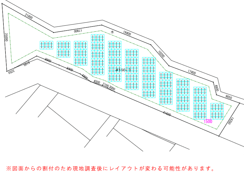 【18円】過積載88kW　日当たり抜群　年収入約187万円　栃木県那須塩原市豊平丙第2　レイアウト