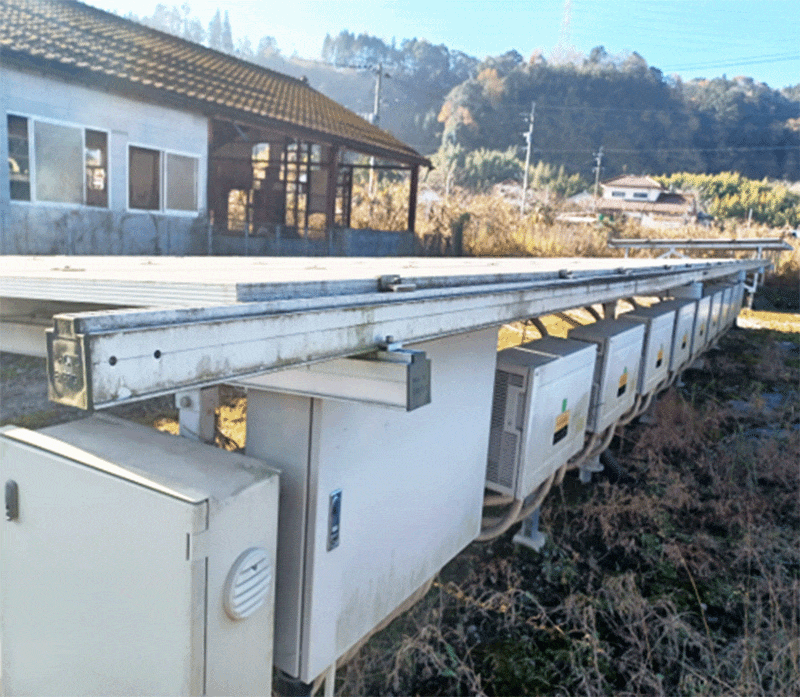 【中古21円】パネル容量合計144.57kW　2区画セット販売　アプラス利用可能　年収入約1,765万円　宮崎県都城市【1661-2,3】　現地写真