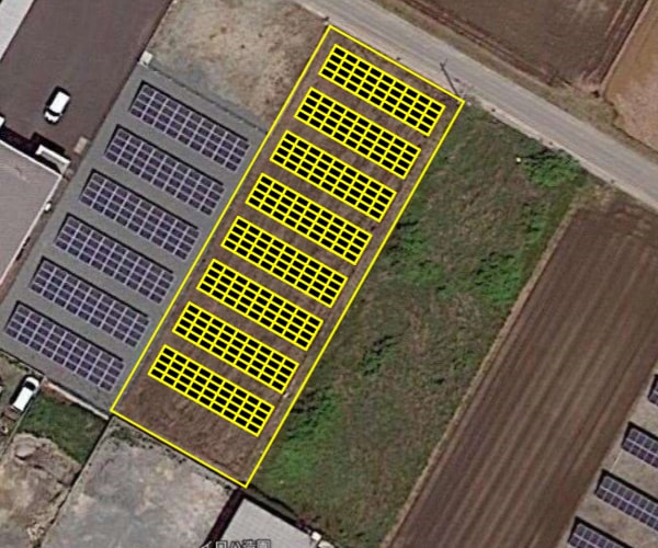 【14円】過積載104.4kW ローン可能 年収入約165万円 愛知県豊川市一宮町①土地付き分譲太陽光発電物件