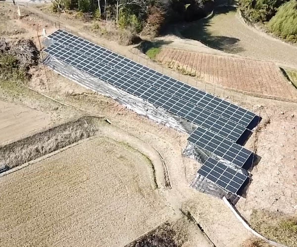 【18円】過積載109.8kW ローン可能 年収入約230万円 徳島県阿波市3068土地付き分譲太陽光発電物件