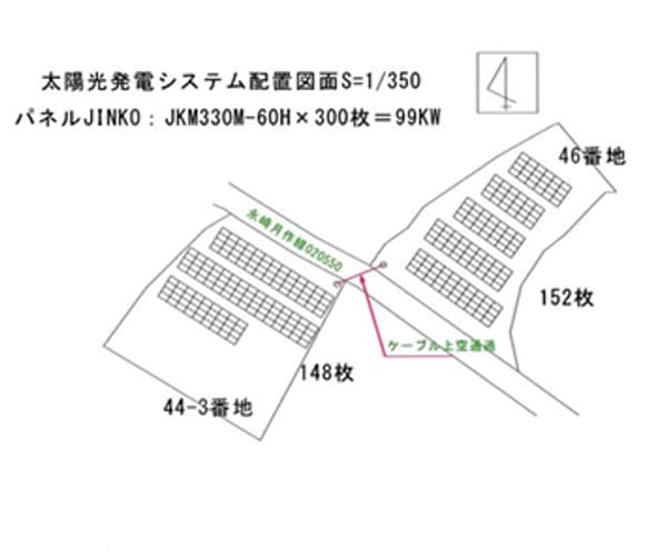 【中古14円】低圧案件　パネル総容量99.0kW　表面利回り10.07％　売電収入約130万円　福島県いわき市土地付き分譲太陽光発電物件