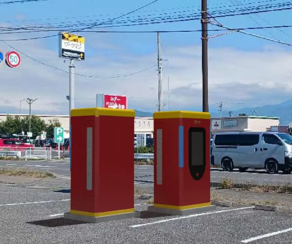 【EV充電器】金融機関紹介あり　一括償却可能　最大出力240kW　想定利回り34.99%　長野県須坂市【1260-1・2】