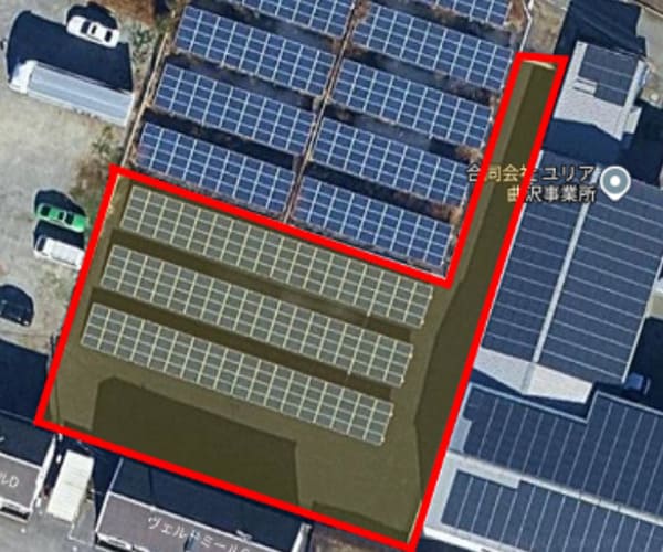 【中古36円】低圧55.0kW　表面利回り約16.07％　年収入約224万円　群馬県伊勢崎市